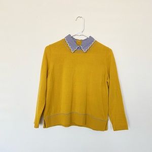 ❗️SOLD❗️Crown & Ivy Collared Yellow Sweater Size PS